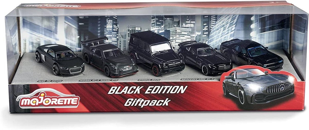 Majorette Black Edition Giftpack Beşli Model Araba Seti