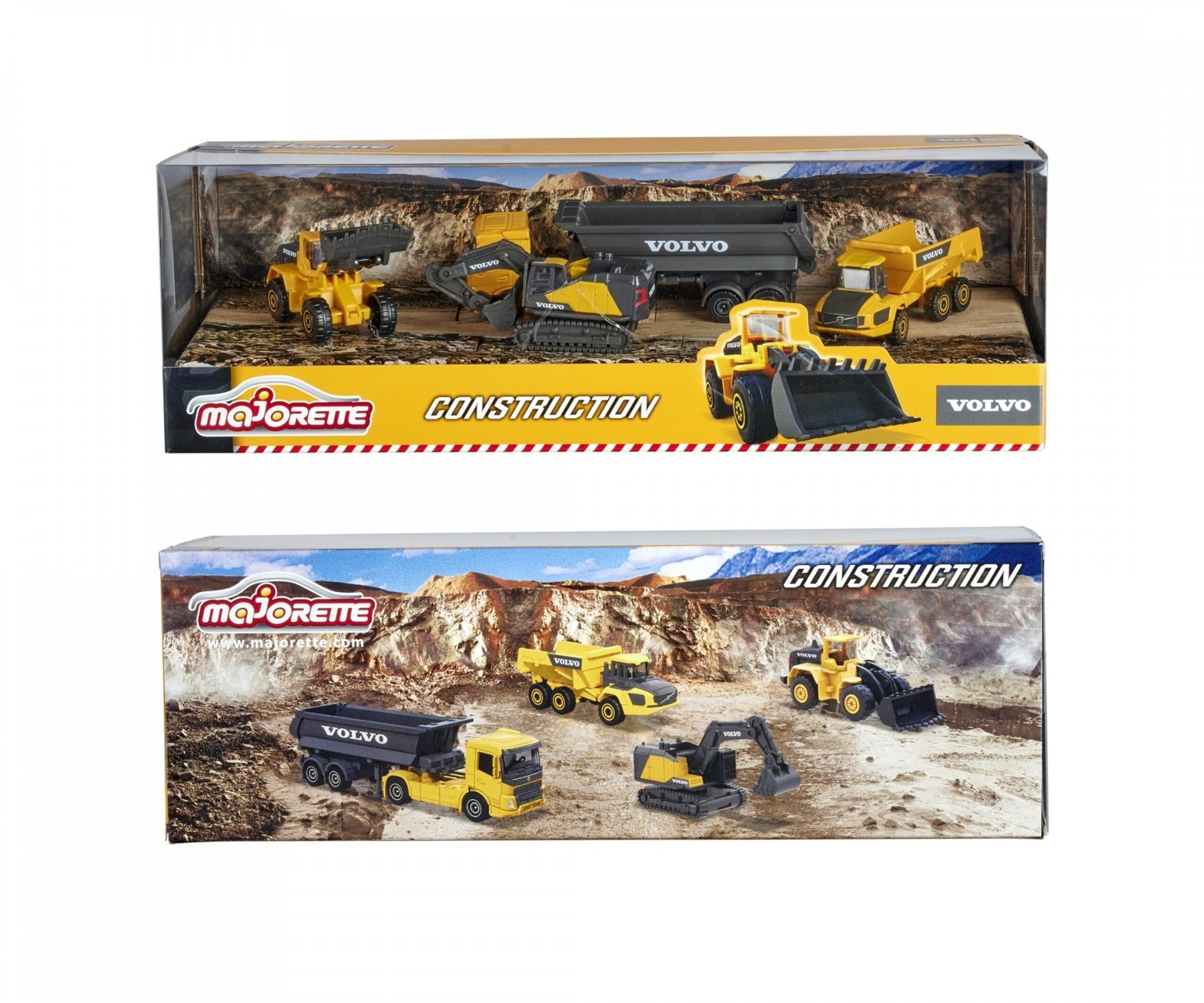 Majorette Volvo Construction Dörtlü Araç Seti