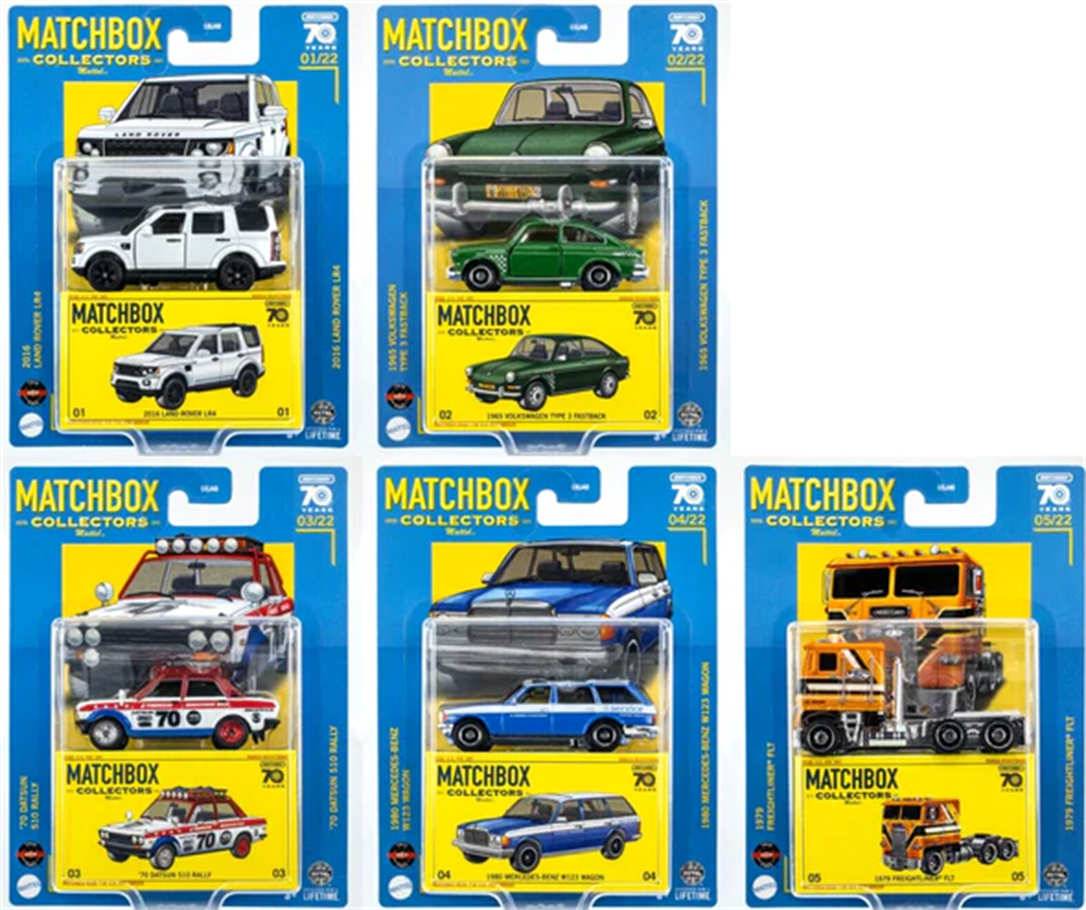 Matchbox Collectors 70. Yıl Serisi GBJ48 Beşli Set