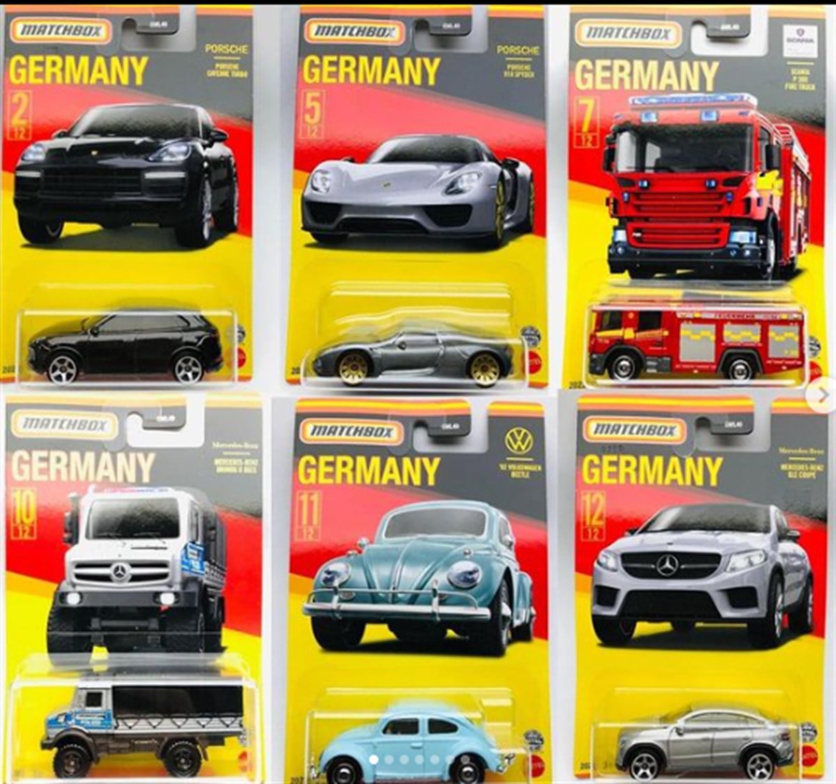 Matchbox Germany Araba Serisi 6'lı Set