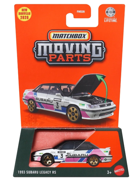 Matchbox Moving Parts 1993 Subaru Legacy RS FWD28 - JHV33
