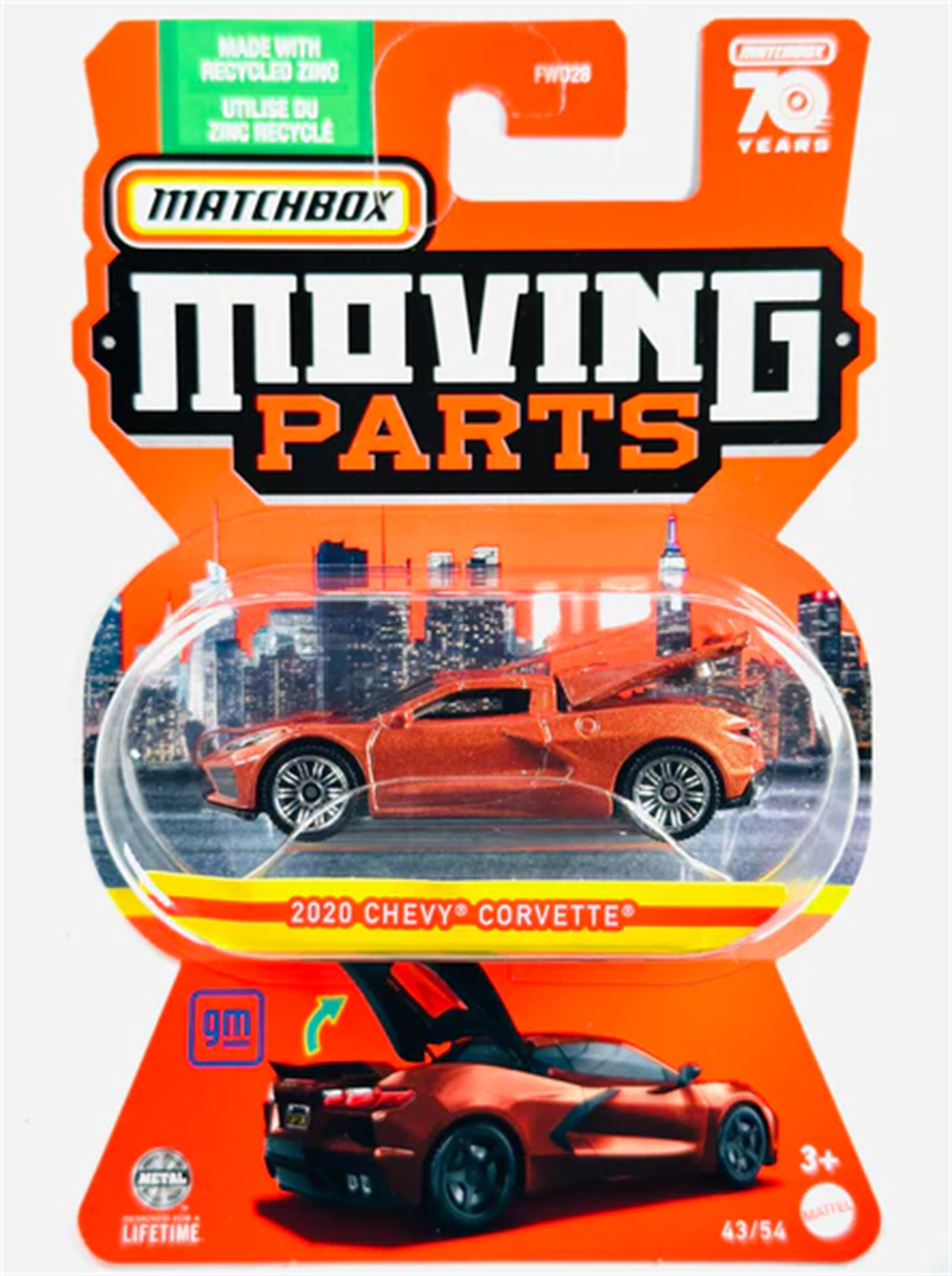 Matchbox Moving Parts 2020 Chevy Corvette