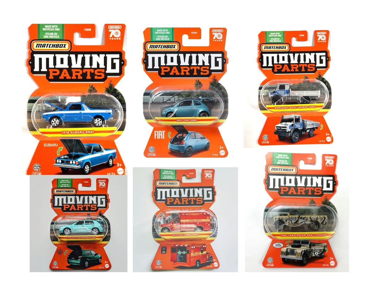 Matchbox Moving Parts Araçlar Altılı Set FWD28