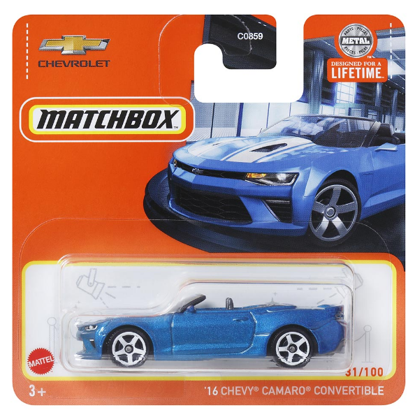 Matchbox Tekli Arabalar '16 Chevy Camaro Convertible