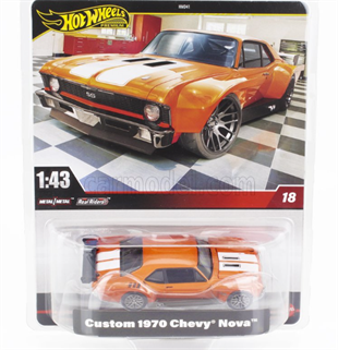 Hot Wheels 1/43 PremiumCustom 1970 Chevy Nova Model Araba