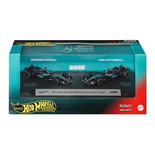 Hot Wheels 2'li Premium Formula 1 Paketi George Russel - Kimi Antonelli JMM89 - JMM93