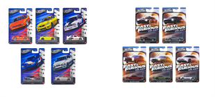 Hot Wheels BMW Series Beşli Uzun Kart+ Fast&Furious Villians Beşli Uzun Kart Set 