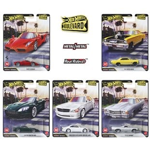Hot Wheels Premium Boulevard Beşli Araba Seti MİX 4