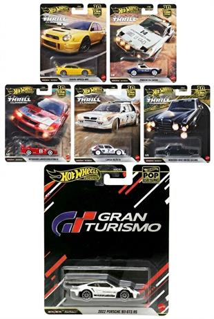 Hot Wheels Premium Car Culture Thrill Climbers 5'li Set + Hot Wheels Premium 2022 Porsche 911 GT3 RS