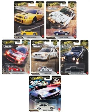 Hot Wheels Premium Car Culture Thrill Climbers 5'li Set +Hot Wheels Premium Mercedes-Benz 500 SEL