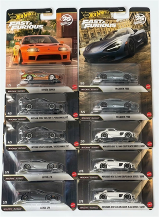Hot Wheels Premium Fast&Furious 10'lu Set HNW46 - 979R