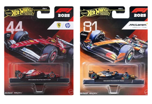 Hot Wheels Premium Formula 1 İkili Araba Seti FERRARİ-MCLAREN