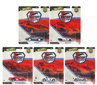 Hot Wheels Premium Vintage Racing Beşli Araba Seti