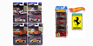 Hot Wheels Silver Series Audi Dörtlü Araba Seti+ Ferrari Beşli Regular Pack