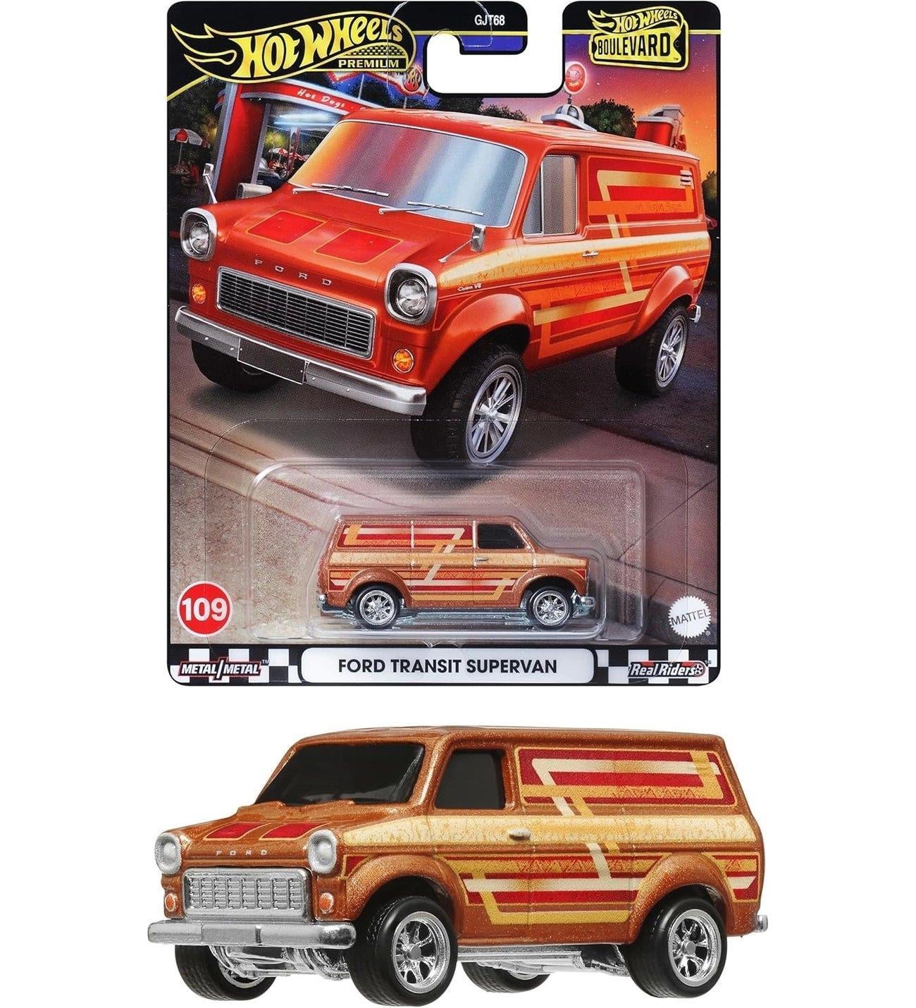       FORD TRANSIT SUPERVAN - 1 HOT WHEELS FORD TRANSIT SUPERVAN
