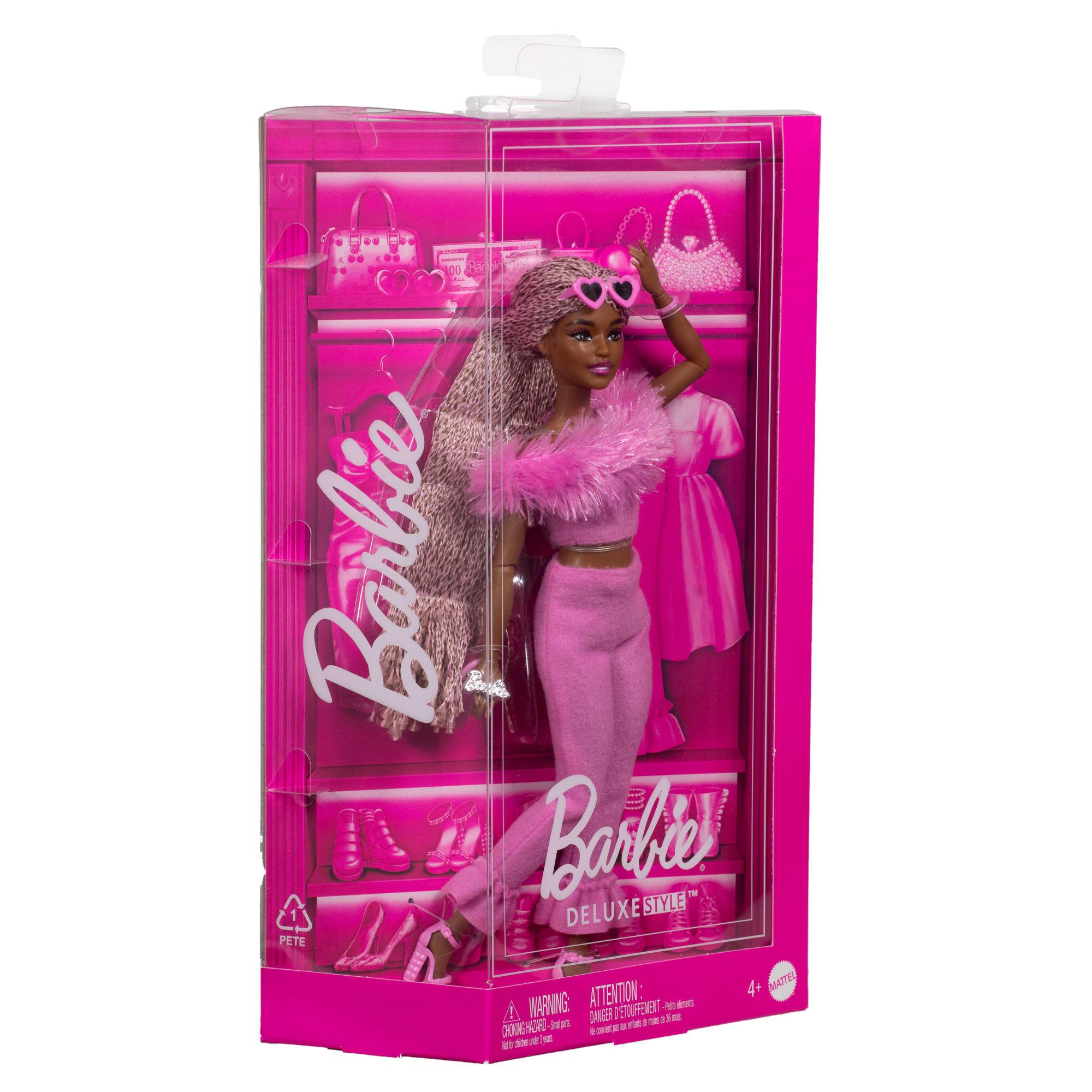 Barbie Deluxe Style Bebekler - Kahverengi Örgü Saçlı HYV24-HYV28
