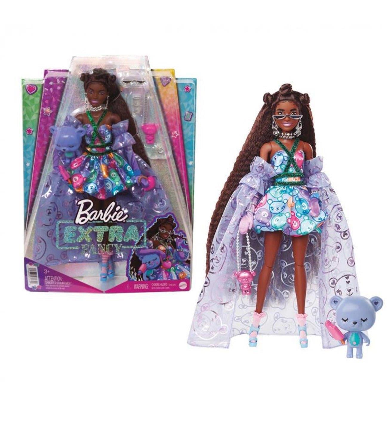 Barbie Extra Fancy Mor Kostümlü Bebek - HHN11-HHN13