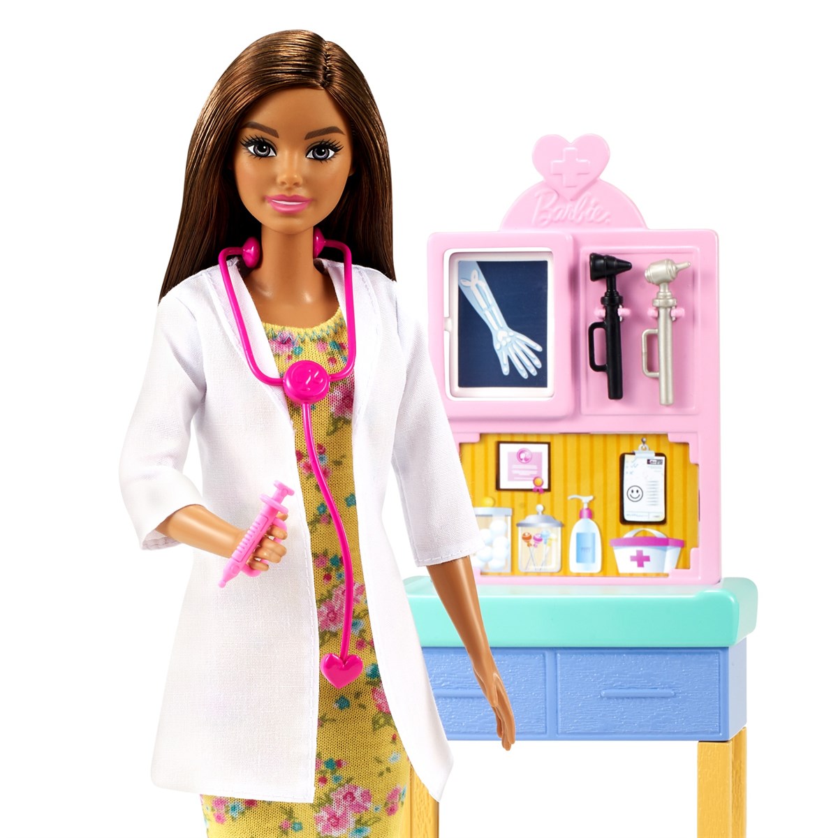 Barbie ve Meslekler Oyun Setleri Doktor Barbie DHB63/GTN52
