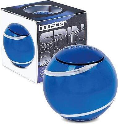 Bopster Spin Ball Metal Stres Topu (Mavi Renk)