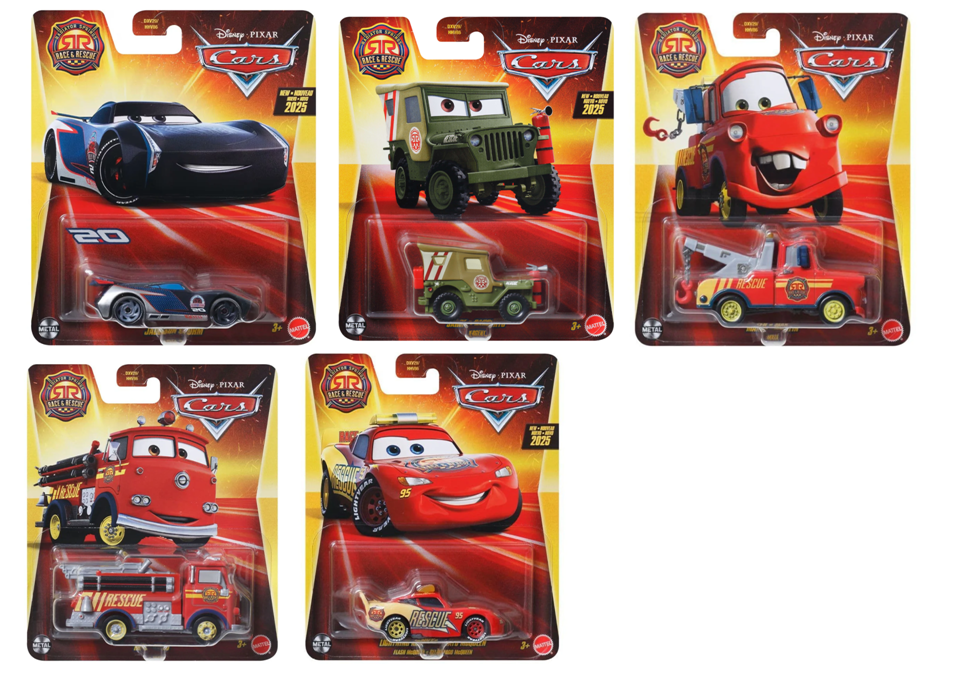 Cars Race&Rescue Beşli Araba Seti