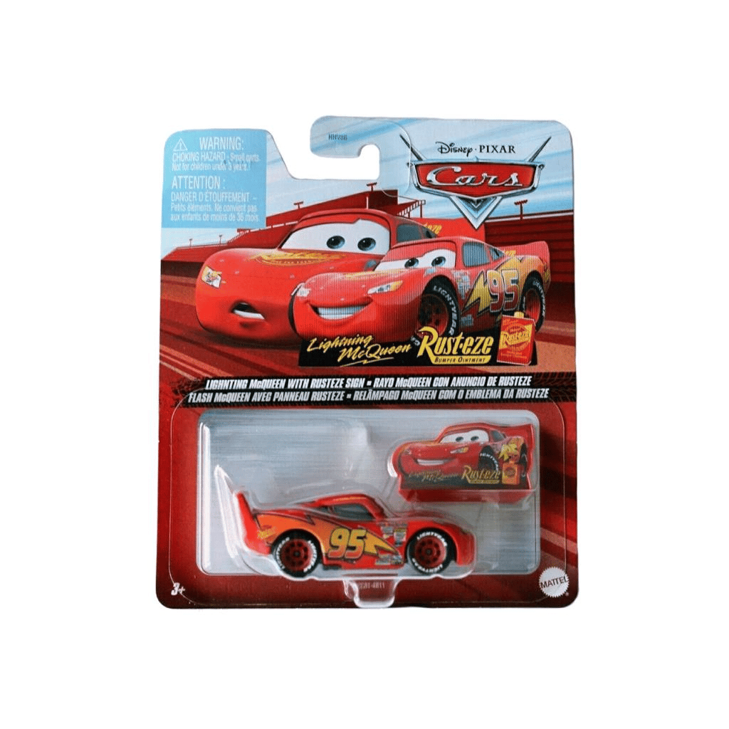 Disney Cars 1/64 Lightning McQueen With Rusteze Sign GCC81