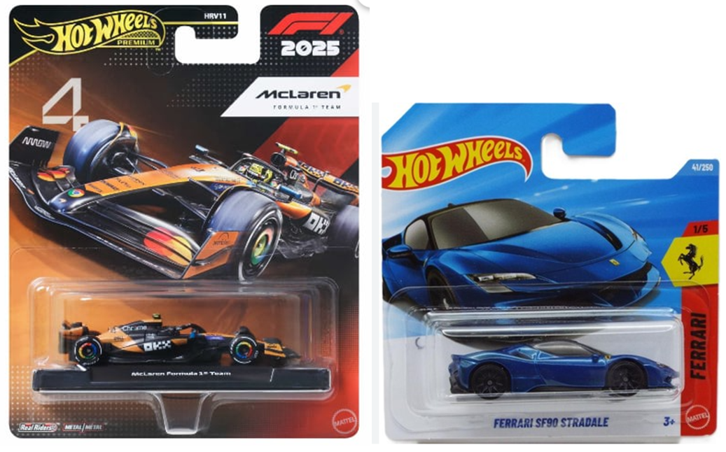 Ferrarı sf90 stradale-Formula 1 Mclaren 4 ikili araba seti