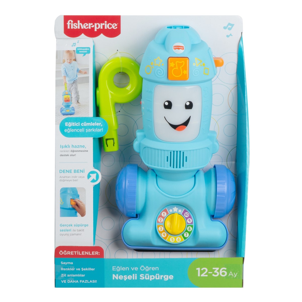 Fisher Price Neşeli Süpürge GTW19