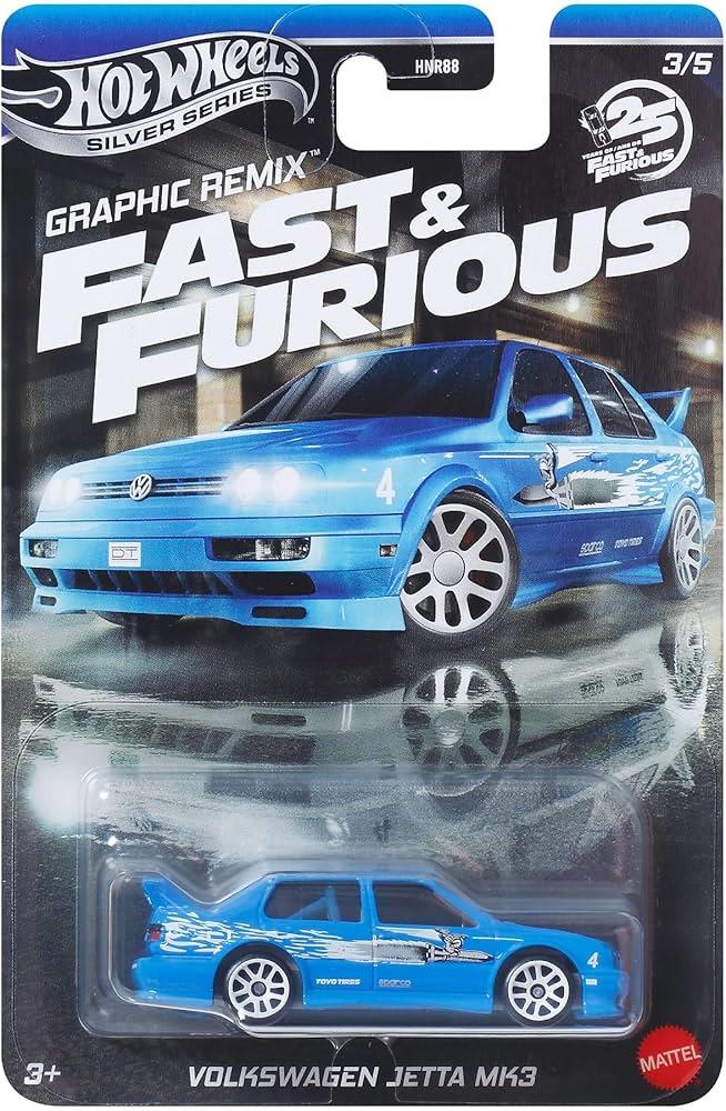 HOT WHEELS Fast & Furious ( 25th Anniversary ) Graphic Remix - Volkswagen Jetta MK3 ( Özel Seri Model Araba )