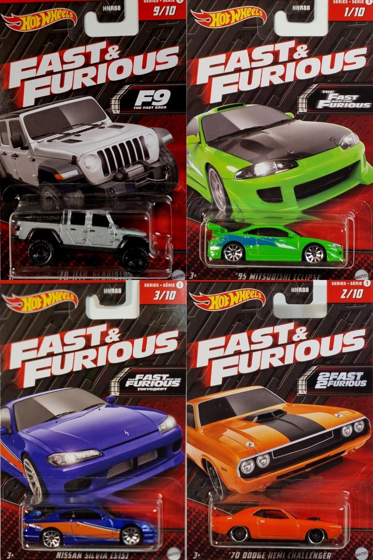 Hot Wheels Fast&Furious Temalı Araçlar Dörtlü Set