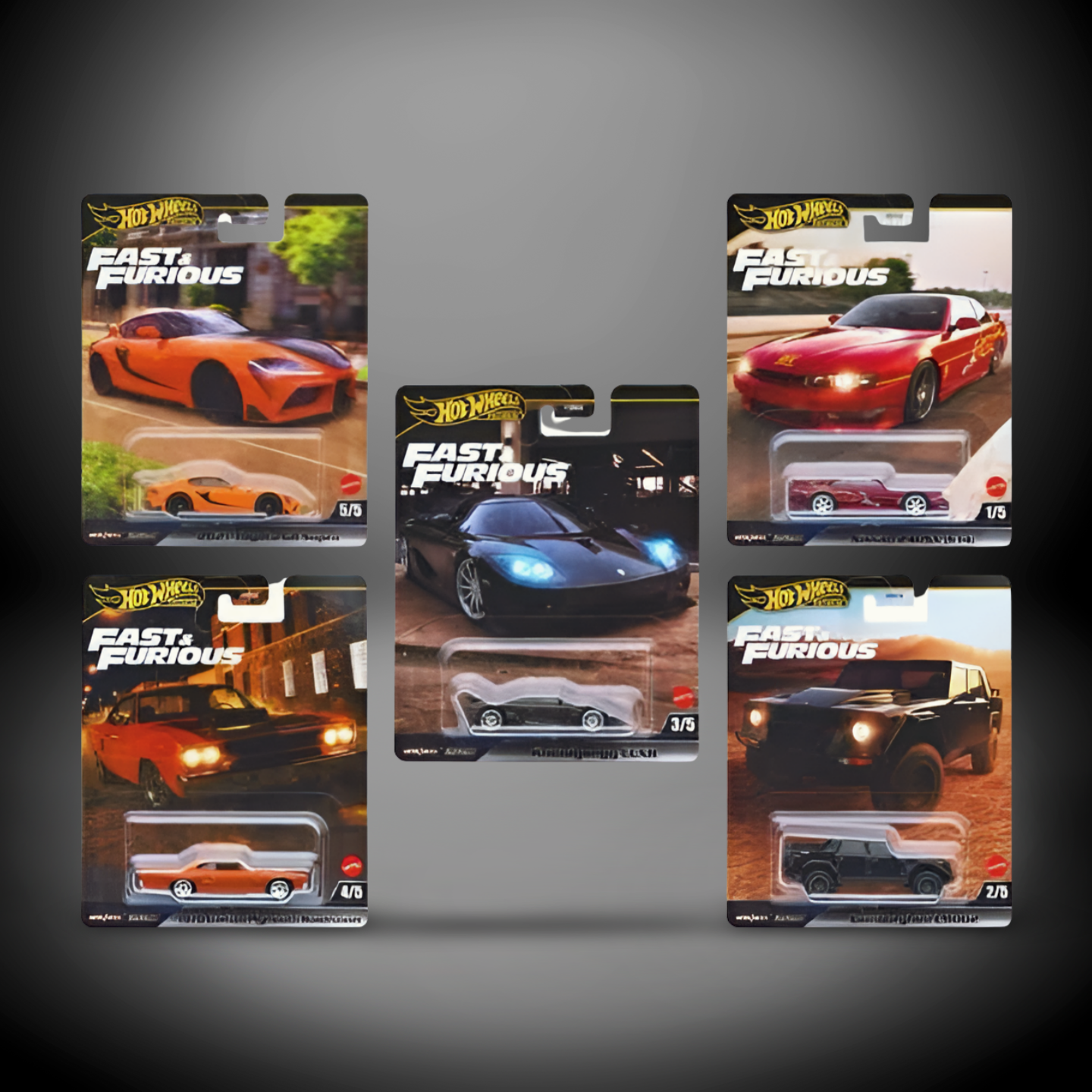 Hot Wheels Fast&Furious Temalı Beşli Araba Serisi HNW46 979L