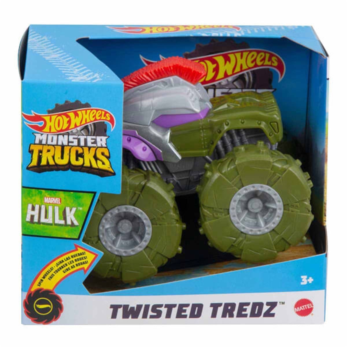 Hot Wheels Monster Trucks 1:43 Çek Bırak Arabalar Hulk