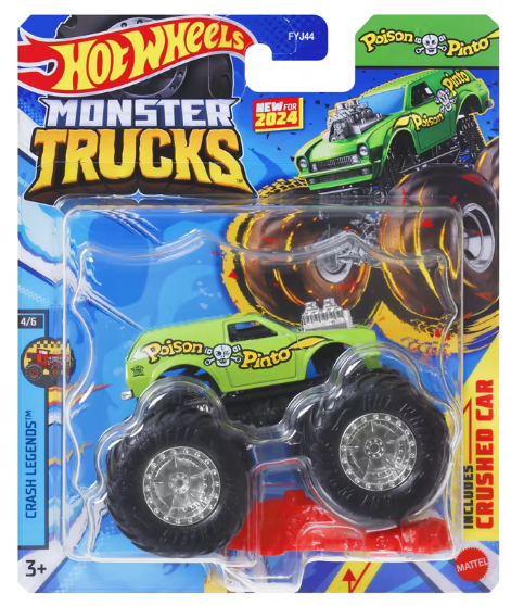 Hot Wheels Monster Trucks 1:64 Arabalar Poison Pinto