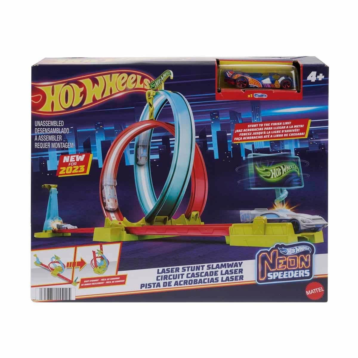 Hot Wheels Neon Yarışlar Çifte Çemberde Yarış Seti