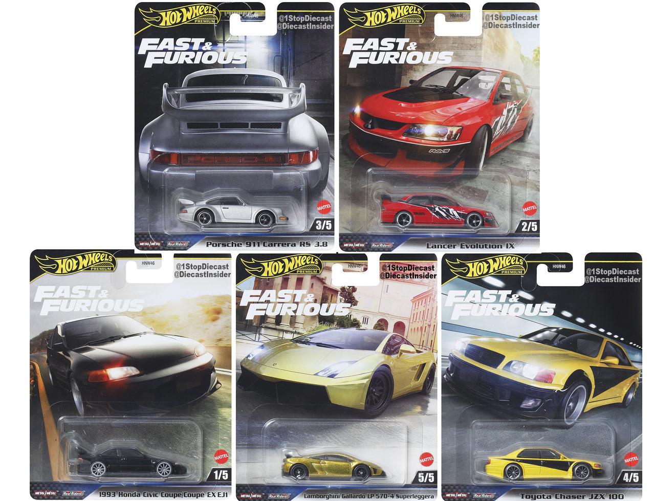Hot Wheels Premium Arabalar Fast&Furious Temalı HNW46 979M