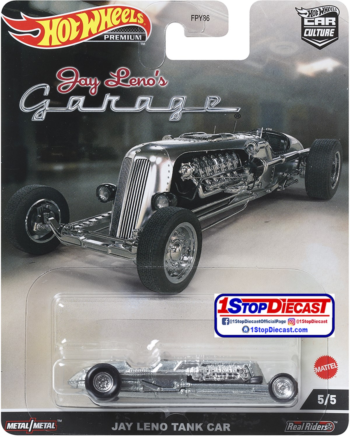 Hot Wheels Premium Arabalar Serisi Jay Leno's Garage Seti FPY86