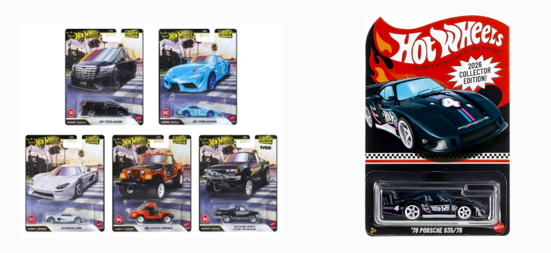 Hot Wheels Premium Boulevard 5'li Set  + '78 Porsche 935/78