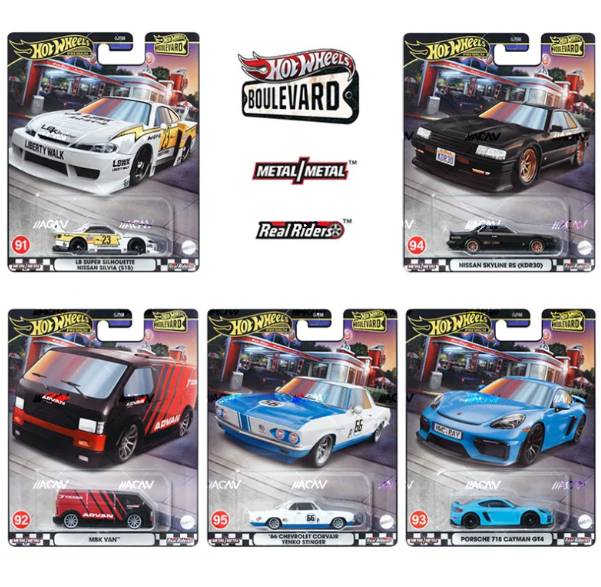 Hot Wheels Premium Boulevard GJT68 979U Beşli Set