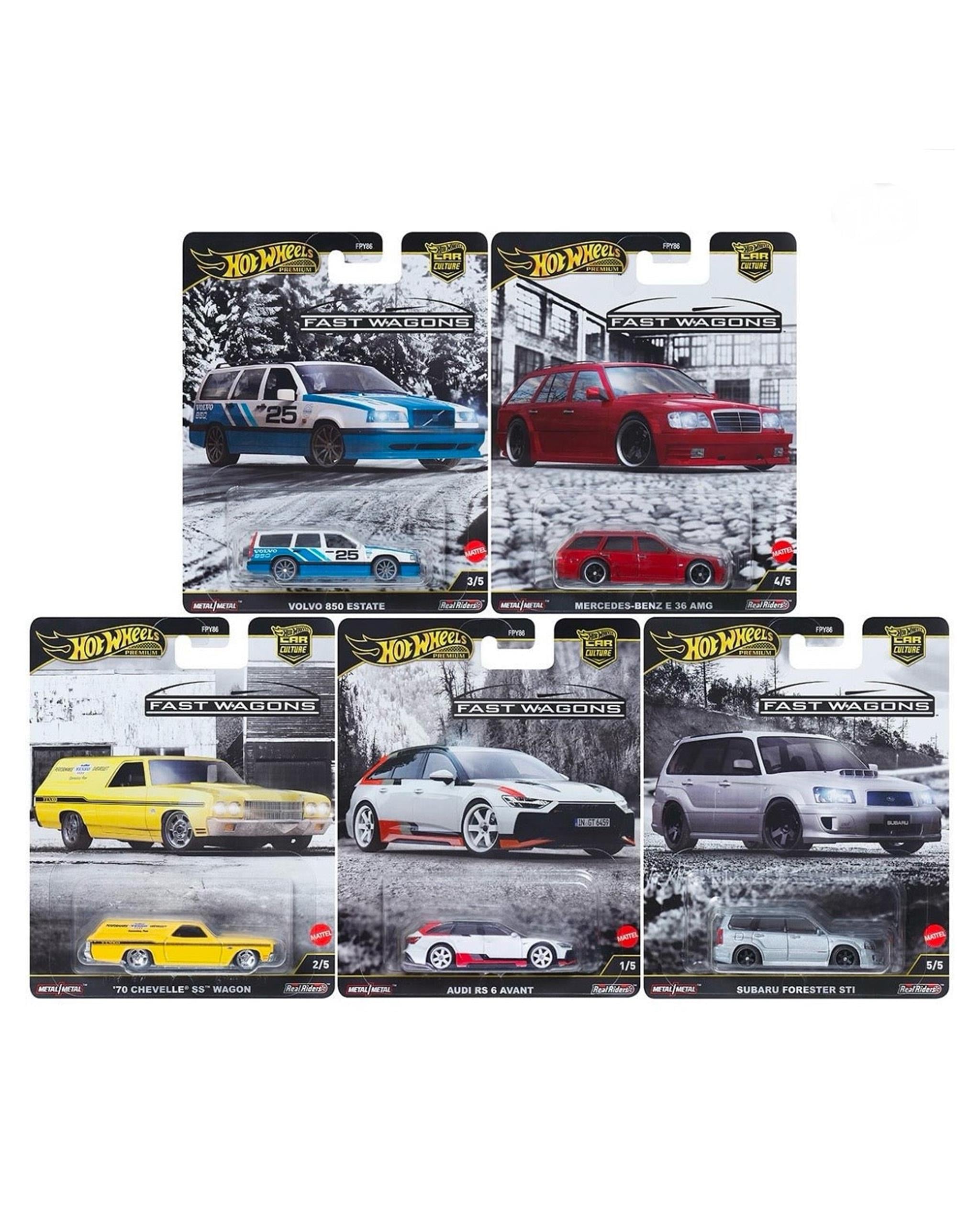 Hot Wheels Premium Fast Wagons Beşli Araba Seti FPY86