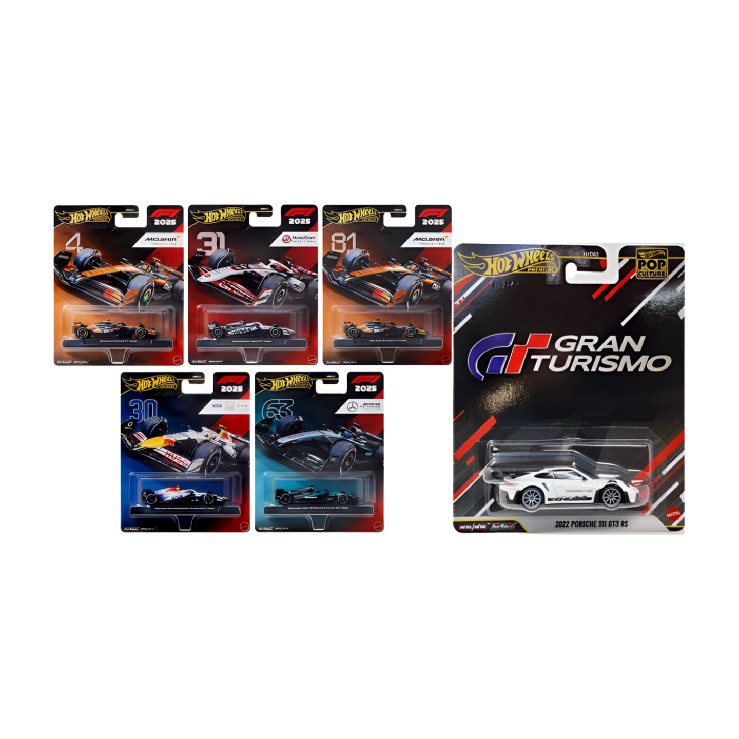 Hot Wheels Premium Formula 1 Beşli Araba Seti- Hot Wheels Premium 2022 Porsche 911 GT3 RS