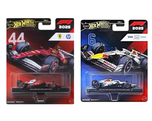Hot Wheels Premium Formula 1 İkili Araba Seti FERRARİ-RACİNG BULL