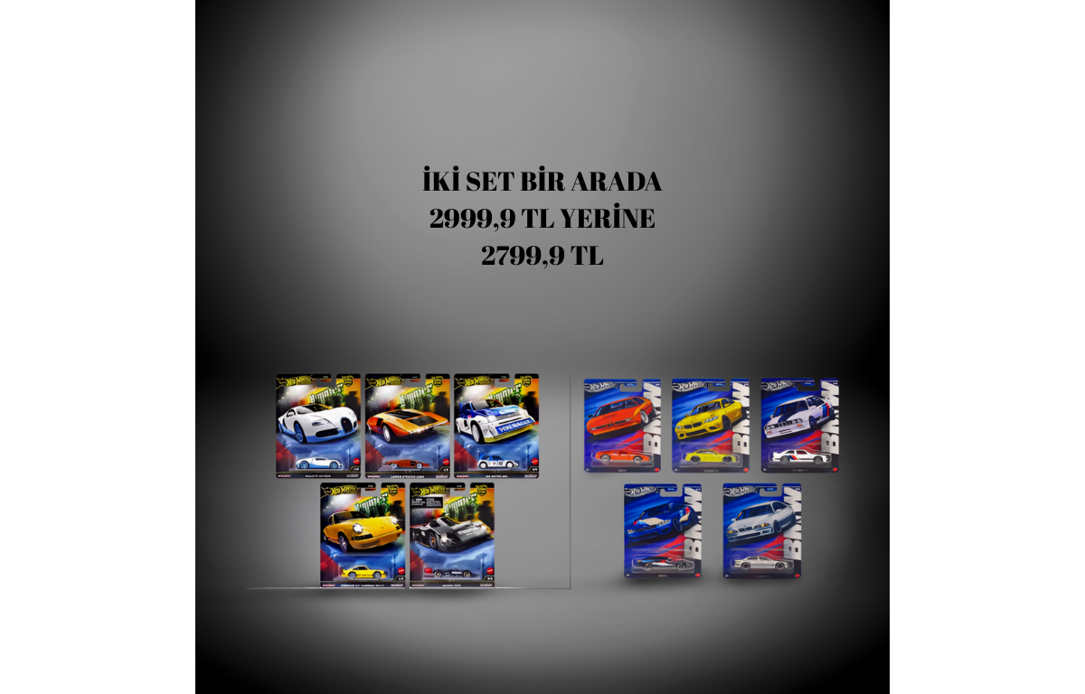 Hot Wheels Premium Hammer Drop Beşli Set- Hot Wheels BMW Uzun Kart Set