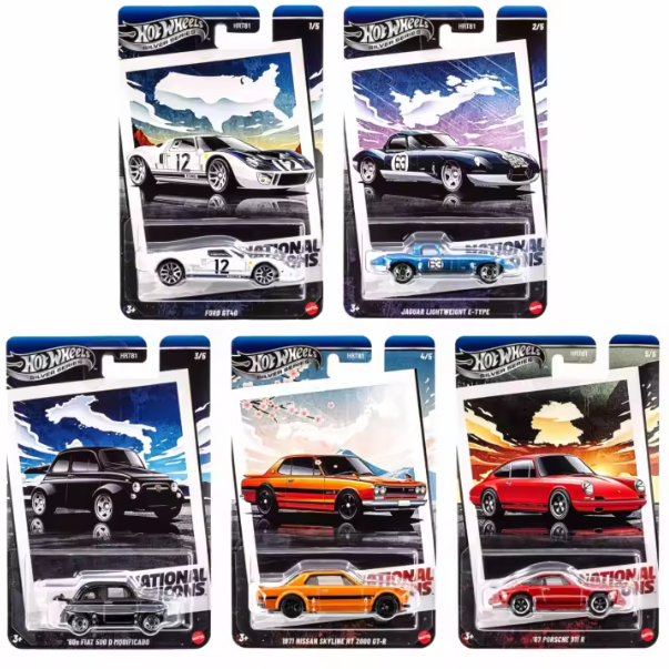 Hot Wheels Silver Series National Icons Beşli Araba Seti HRT81