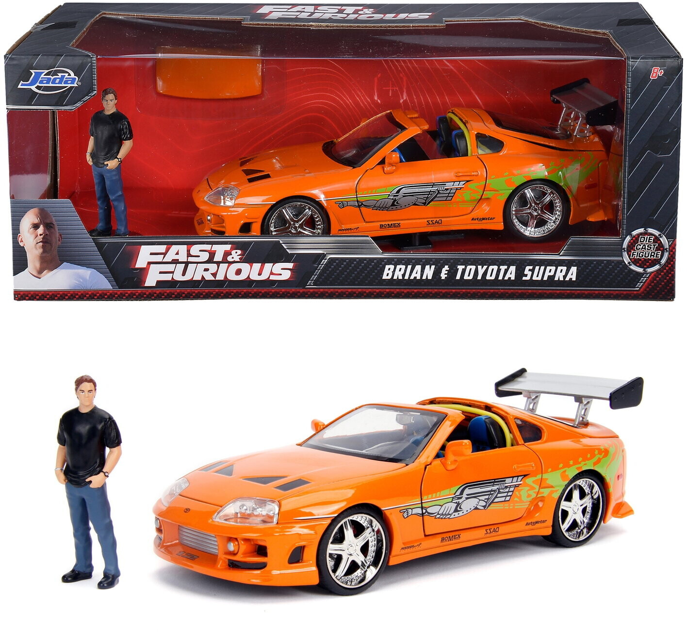 Jada Fast&Furious Temalı 1995 Toyota Supra 1:24 Model Araba