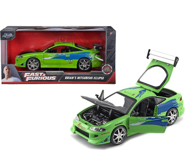 Jada Fast&Furious Temalı Mitsubishi Eclipse 1995 1:23 Model Araba