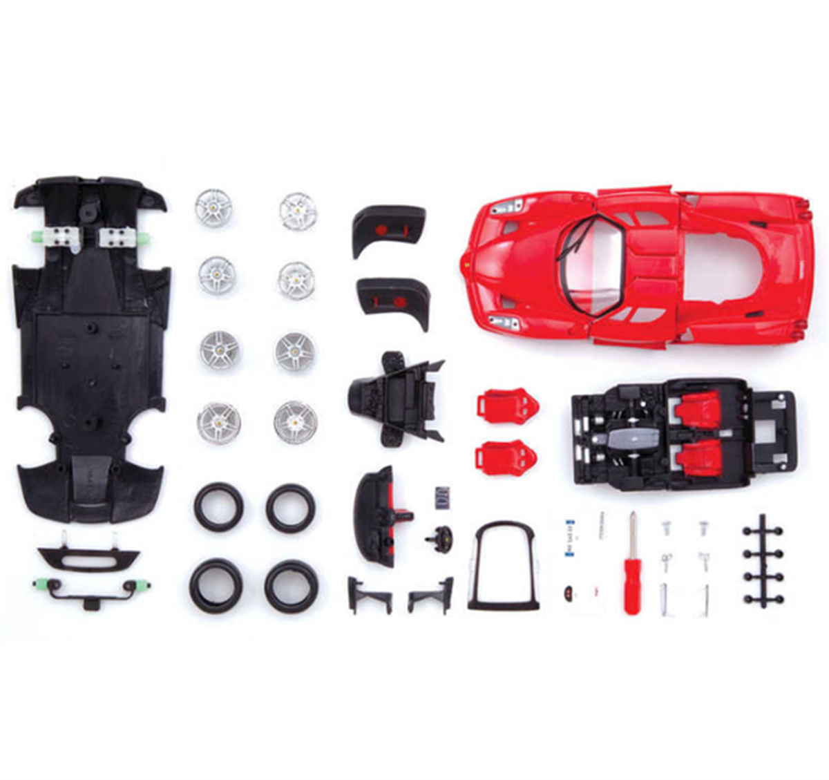 Lot De 6 Miniatures Ferrari - Échelles 1/24 Et 1/18 - Métal - Occasion Très Bon état