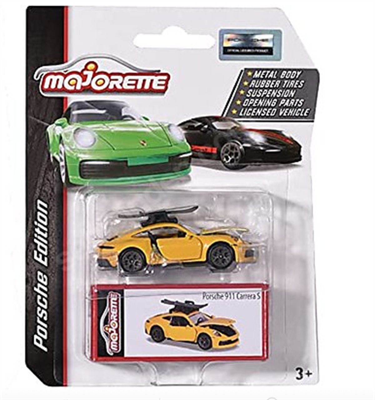 Majorette Porsche Edition Porsche 911 Carrera S Sarı
