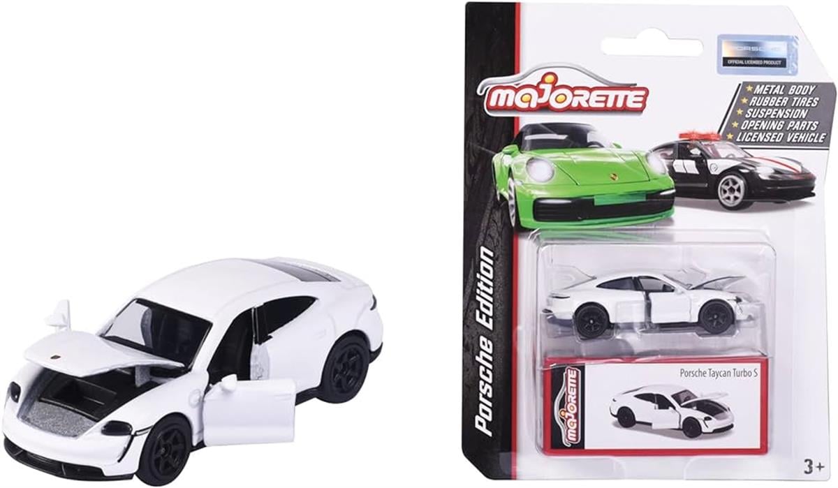 Majorette Porsche Edition Porsche Taycan Turbo S Beyaz