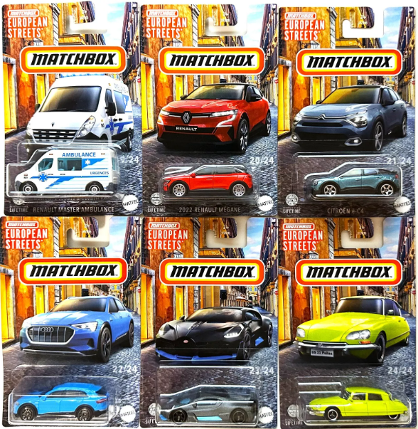Matchbox Avrupa Caddeleri Araba Serisi Mix 2