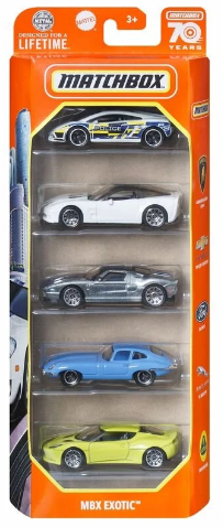 Matchbox Beşli Araba Seti City Mbx Exotic HCJ01