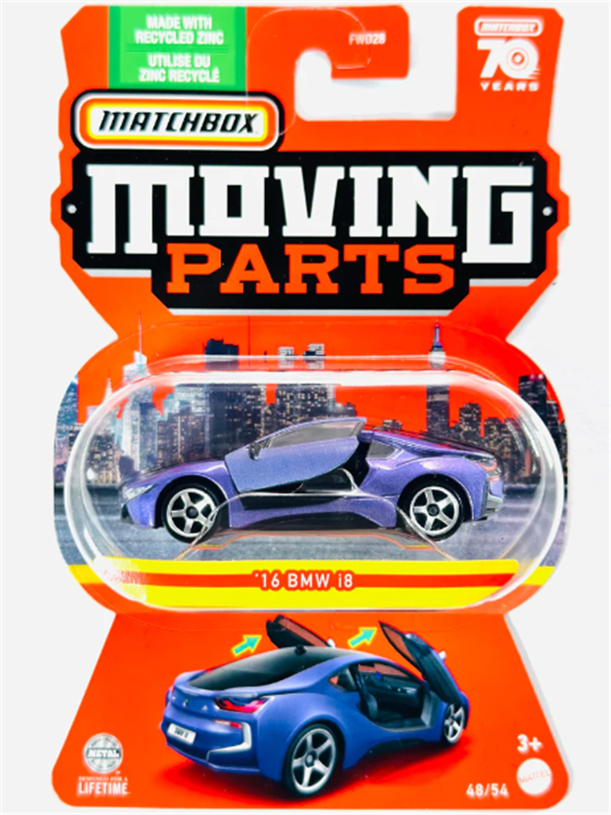 Matchbox Moving Parts '16 BMW i8 